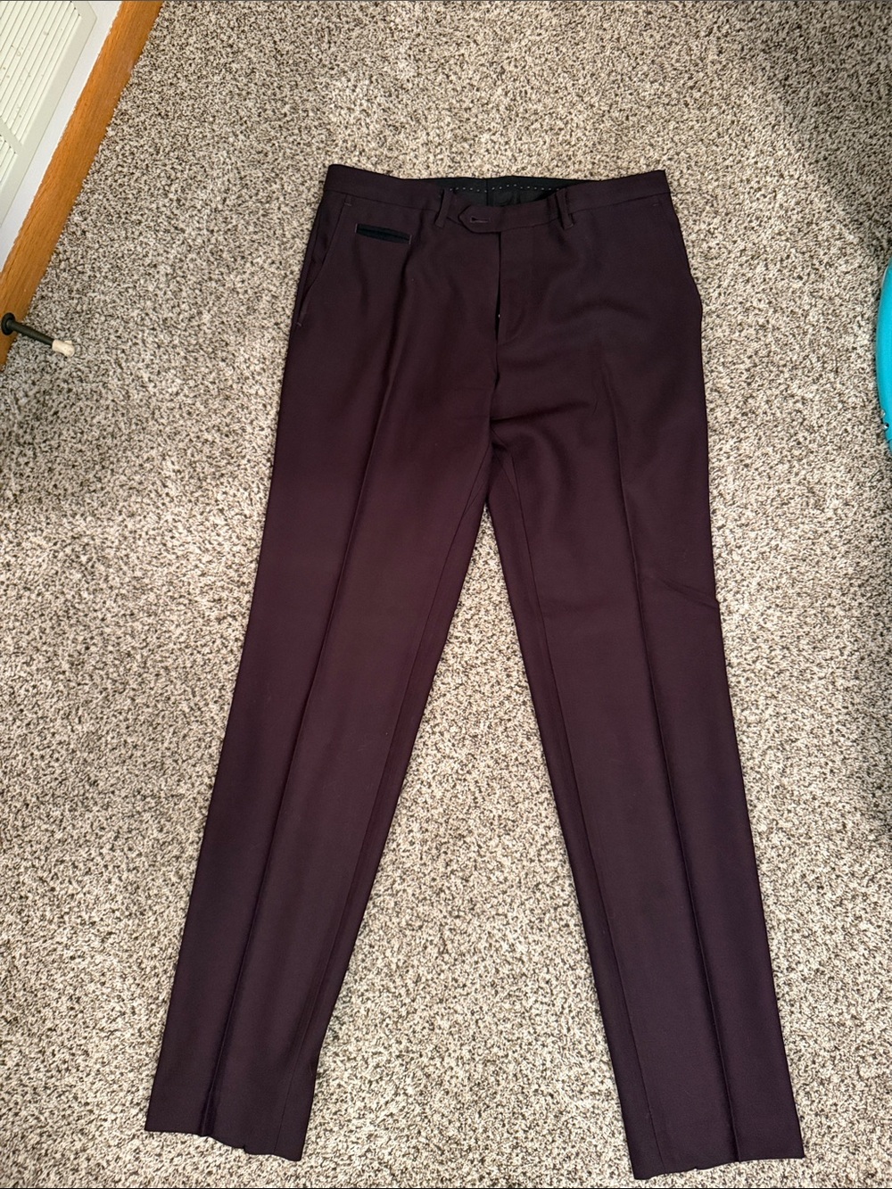 Hugo Boss Men's Dress Pants - Deep Burgundy